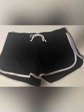 Boxercraft Black Women's Athletic Shorts with White Trim